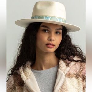 NWT Lack of Color Beverly Brocade Band Wool Fedora